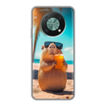 Силиконовый чехол на Huawei Nova Y90 с принтом Капибара Силиконовый чехол на Huawei Nova Y90 с принтом Капибара