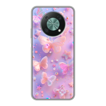 Силиконовый чехол на Huawei Nova Y90 с принтом Бабочки Силиконовый чехол на Huawei Nova Y90 с принтом Бабочки