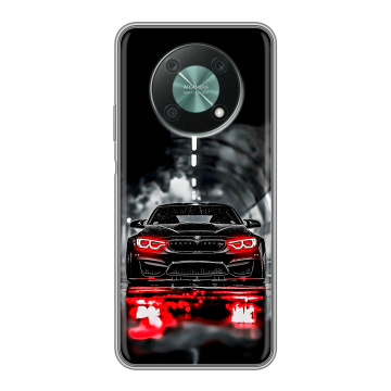 Силиконовый чехол на Huawei Nova Y90 с принтом BMW БМВ