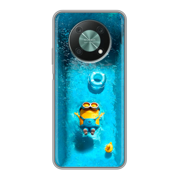 Силиконовый чехол на Huawei Nova Y90 с принтом Миньоны