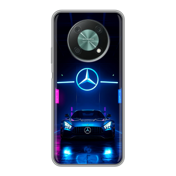Силиконовый чехол на Huawei Nova Y90 с принтом Mercedes Мерседес Силиконовый чехол на Huawei Nova Y90 с принтом Mercedes Мерседес