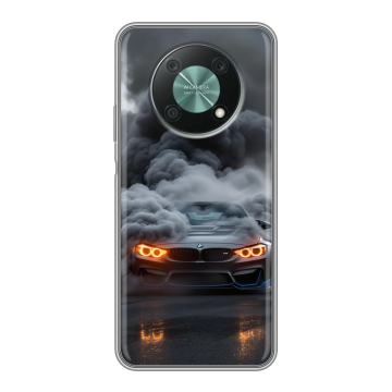 Силиконовый чехол на Huawei Nova Y90 с принтом BMW БМВ