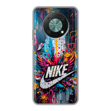 Силиконовый чехол на Huawei Nova Y90 с принтом Nike Найк Силиконовый чехол на Huawei Nova Y90 с принтом Nike Найк