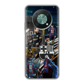 Силиконовый чехол на Huawei Nova Y90 с принтом Messi Barcelona Силиконовый чехол на Huawei Nova Y90 с принтом Messi Barcelona