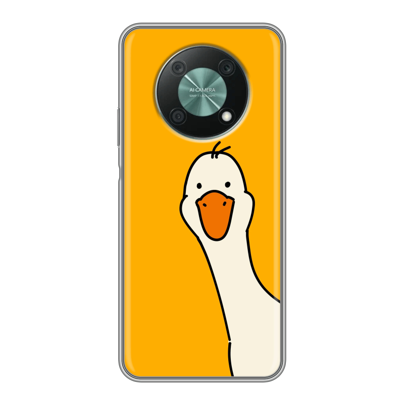 Силиконовый чехол на Huawei Nova Y90 с принтом Утка Силиконовый чехол на Huawei Nova Y90 с принтом Утка