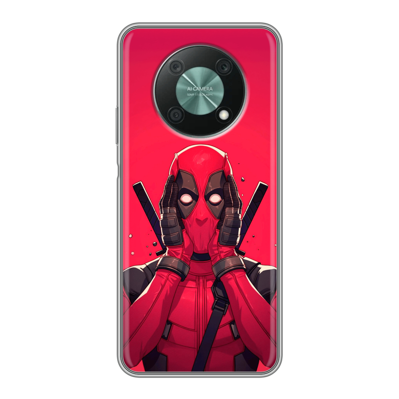 Силиконовый противоударный чехол на Huawei Nova Y90 с принтом Дедпул Deadpool Силиконовый противоударный чехол на Huawei Nova Y90 с принтом Дедпул Deadpool