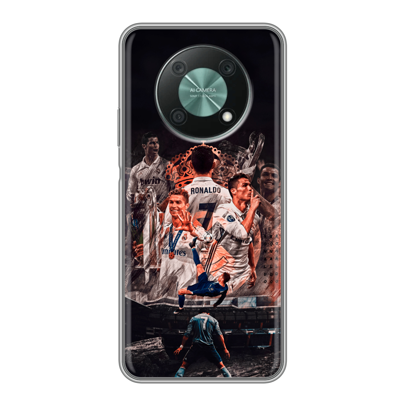 Силиконовый противоударный чехол на Huawei Nova Y90 с принтом Реал Роналдо Real Ronaldo Силиконовый противоударный чехол на Huawei Nova Y90 с принтом Реал Роналдо Real Ronaldo