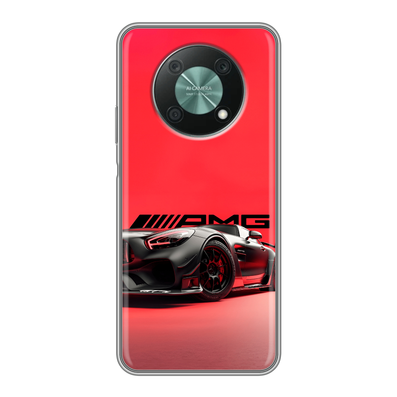 Силиконовый чехол на Huawei Nova Y90 с принтом Мерседес Mercedes AMG Силиконовый чехол на Huawei Nova Y90 с принтом Мерседес Mercedes AMG