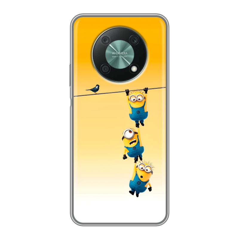 Силиконовый чехол на Huawei Nova Y90 с принтом Миньоны Силиконовый чехол на Huawei Nova Y90 с принтом Миньоны