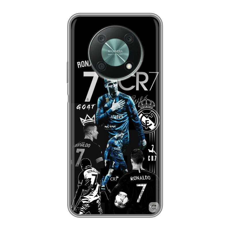 Силиконовый чехол на Huawei Nova Y90 с принтом Реал Роналдо Силиконовый чехол на Huawei Nova Y90 с принтом Реал Роналдо