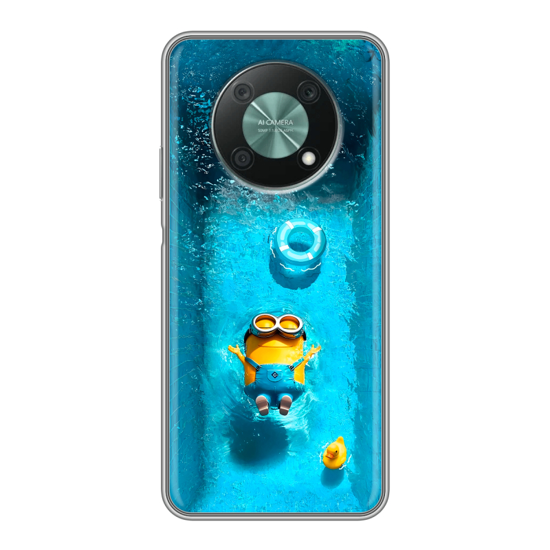 Силиконовый противоударный чехол на Huawei Nova Y90 с принтом Миньоны Силиконовый противоударный чехол на Huawei Nova Y90 с принтом Миньоны