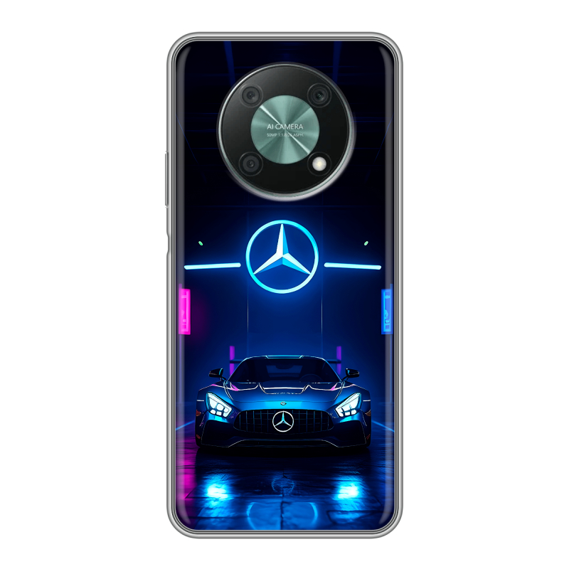 Силиконовый чехол на Huawei Nova Y90 с принтом Mercedes Мерседес Силиконовый чехол на Huawei Nova Y90 с принтом Mercedes Мерседес