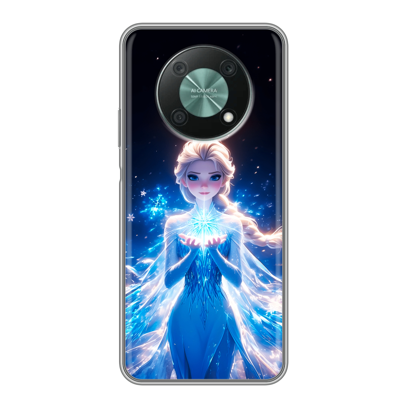 Силиконовый чехол на Huawei Nova Y90 с принтом Холодное сердце Frozen Силиконовый чехол на Huawei Nova Y90 с принтом Холодное сердце Frozen