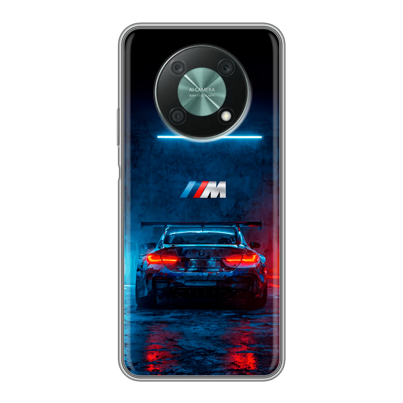 Силиконовый чехол на Huawei Nova Y90 с принтом BMW БМВ Силиконовый чехол на Huawei Nova Y90 с принтом BMW БМВ