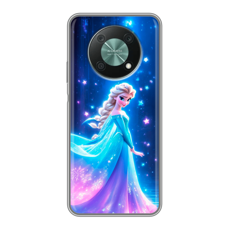Силиконовый чехол на Huawei Nova Y90 с принтом Холодное сердце Frozen Силиконовый чехол на Huawei Nova Y90 с принтом Холодное сердце Frozen