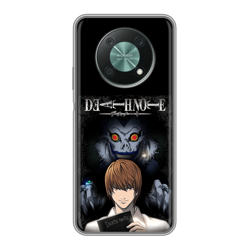Силиконовый чехол на Huawei Nova Y90 с принтом Death note Тетрадь смерти Силиконовый чехол на Huawei Nova Y90 с принтом Death note Тетрадь смерти