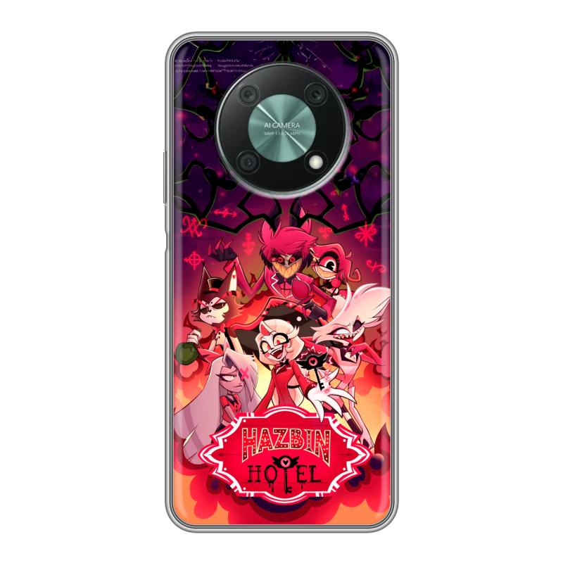 Силиконовый чехол на Huawei Nova Y90 с принтом Hazbin Hotel Отель Хазбин Силиконовый чехол на Huawei Nova Y90 с принтом Hazbin Hotel Отель Хазбин