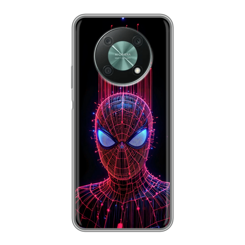 Силиконовый противоударный чехол на Huawei Nova Y90 с принтом Spiderman Человек паук Силиконовый противоударный чехол на Huawei Nova Y90 с принтом Spiderman Человек паук