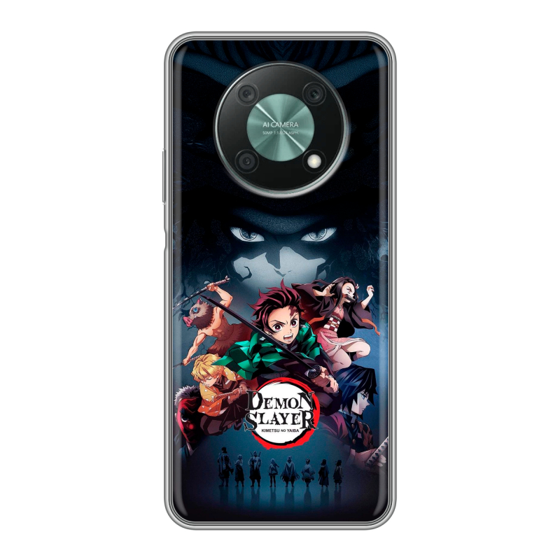 Силиконовый противоударный чехол на Huawei Nova Y90 с принтом Demon Slayer Клинок рассекающий демонов Силиконовый противоударный чехол на Huawei Nova Y90 с принтом Demon Slayer Клинок рассекающий демонов