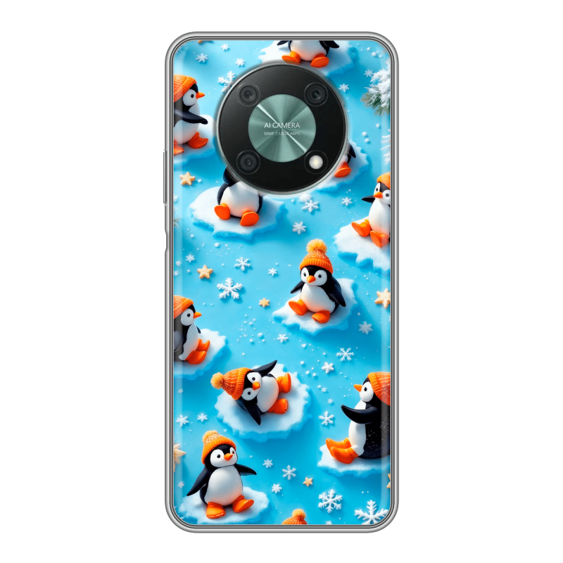 Силиконовый чехол на Huawei Nova Y90 с принтом Новый год Силиконовый чехол на Huawei Nova Y90 с принтом Новый год