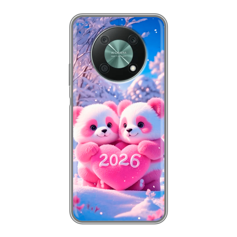 Силиконовый чехол на Huawei Nova Y90 с принтом Новый год Силиконовый чехол на Huawei Nova Y90 с принтом Новый год