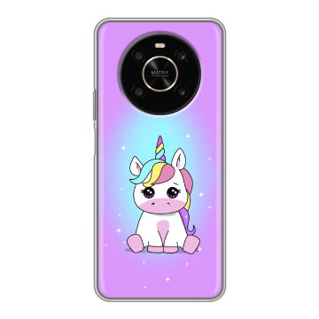 Силиконовый чехол на Huawei Honor X9 с принтом Единорог