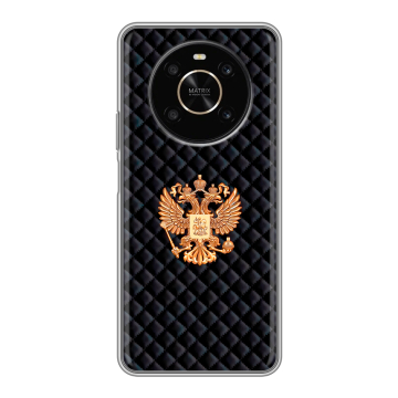 Силиконовый чехол на Huawei Honor X9 с принтом Герб России принт