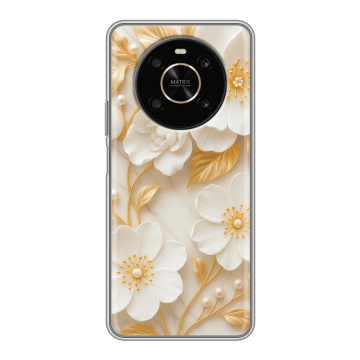 Силиконовый чехол на Huawei Honor X9 с принтом Цветы
