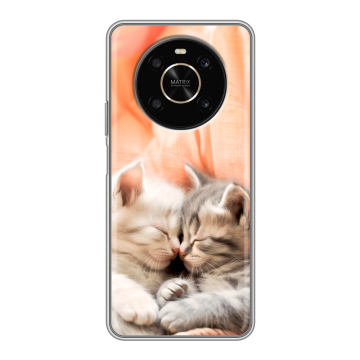 Силиконовый чехол на Huawei Honor X9 с принтом Котята