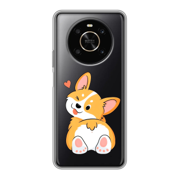 Силиконовый чехол на Huawei Honor X9 с принтом Корги