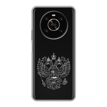 Силиконовый чехол на Huawei Honor X9 с принтом Герб России