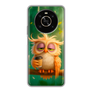 Силиконовый чехол на Huawei Honor X9 с принтом сова