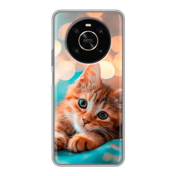 Силиконовый чехол на Huawei Honor X9 с принтом котик