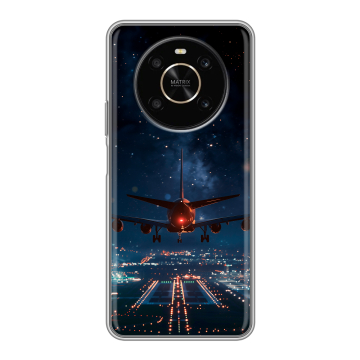 Силиконовый чехол на Huawei Honor X9 с принтом самолет