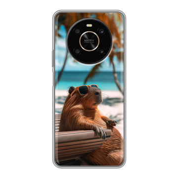 Силиконовый чехол на Huawei Honor X9 с принтом Капибара