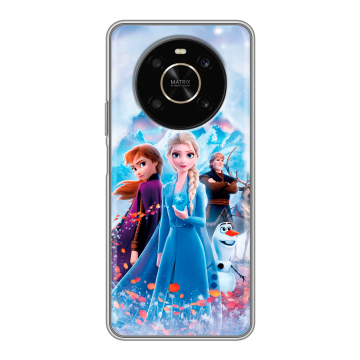 Силиконовый чехол на Huawei Honor X9 с принтом Холодное сердце Frozen