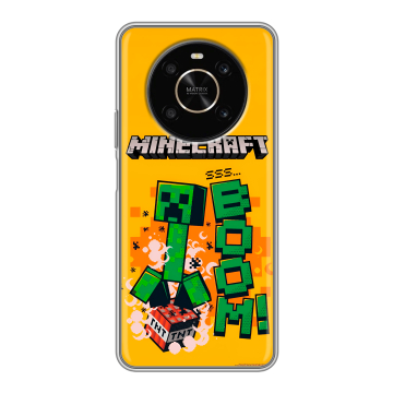 Силиконовый чехол на Huawei Honor X9 с принтом Майнкрафт Minecraft