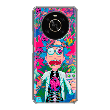 Силиконовый чехол на Huawei Honor X9 с принтом Рик и Морти Rick Morty