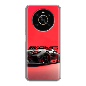 Силиконовый чехол на Huawei Honor X9 с принтом Мерседес Mercedes AMG