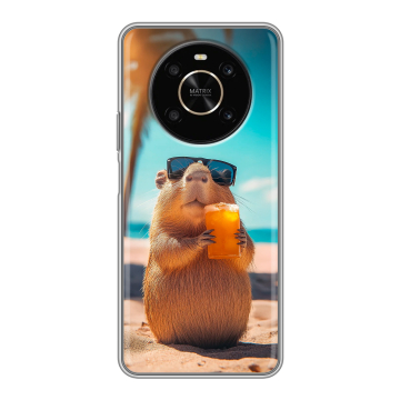 Силиконовый чехол на Huawei Honor X9 с принтом Капибара