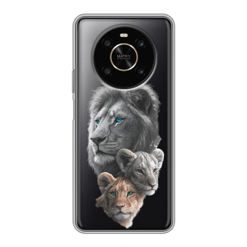 Силиконовый чехол на Huawei Honor X9 с принтом Львы