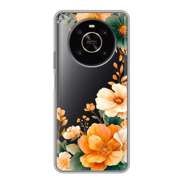 Силиконовый чехол на Huawei Honor X9 с принтом Цветы принт