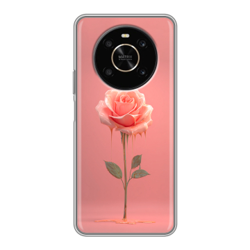 Силиконовый чехол на Huawei Honor X9 с принтом Розовая роза