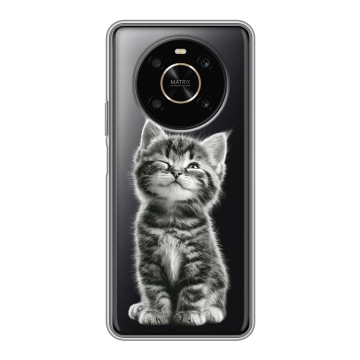 Силиконовый чехол на Huawei Honor X9 с принтом Котенок