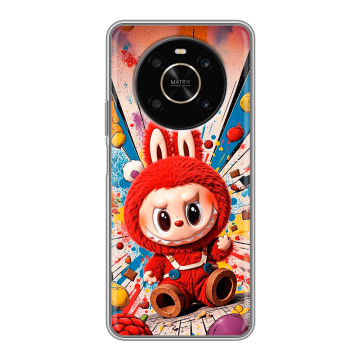 Силиконовый чехол на Huawei Honor X9 с принтом Labubu Лабубу