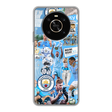 Силиконовый чехол на Huawei Honor X9 с принтом Man City Манчестер Сити