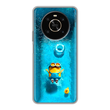 Силиконовый чехол на Huawei Honor X9 с принтом Миньоны