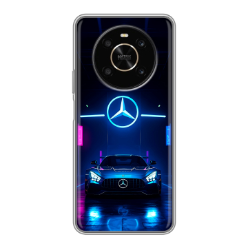 Силиконовый чехол на Huawei Honor X9 с принтом Mercedes Мерседес