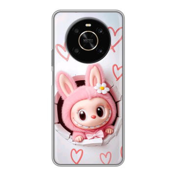 Силиконовый чехол на Huawei Honor X9 с принтом Labubu Лабубу
