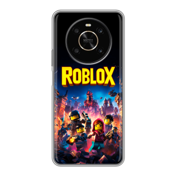 Силиконовый чехол на Huawei Honor X9 с принтом Roblox Роблокс